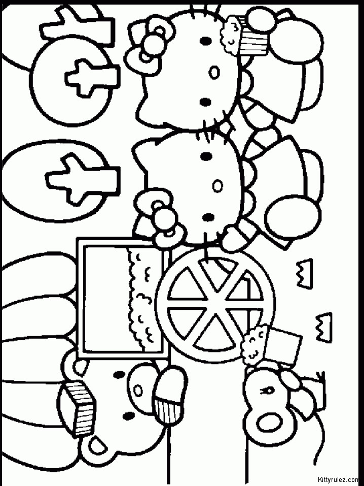 Coloring Pages For Toddler
 Hello Kitty Coloring Pages Kids Coloring Home