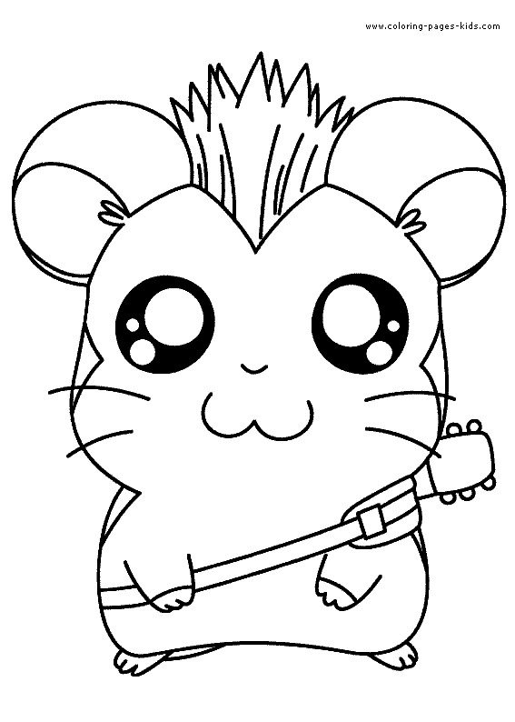 Coloring Pages Kids.Com
 Hamtaro color page Coloring pages for kids Cartoon