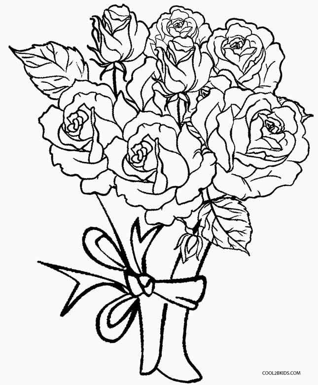 Coloring Pages Kids Com
 Printable Rose Coloring Pages For Kids Cool2bKids