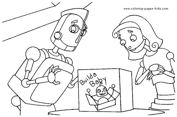 Coloring Pages Kids.Com
 Robots color page Coloring pages for kids Cartoon