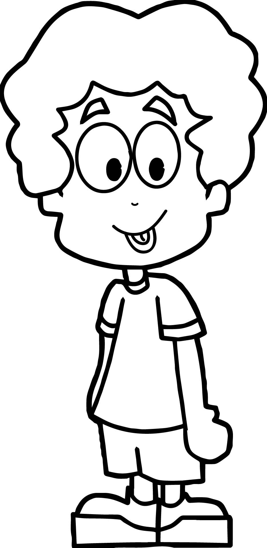 Coloring Pages Of Boys
 Cartoon Boy Coloring Page