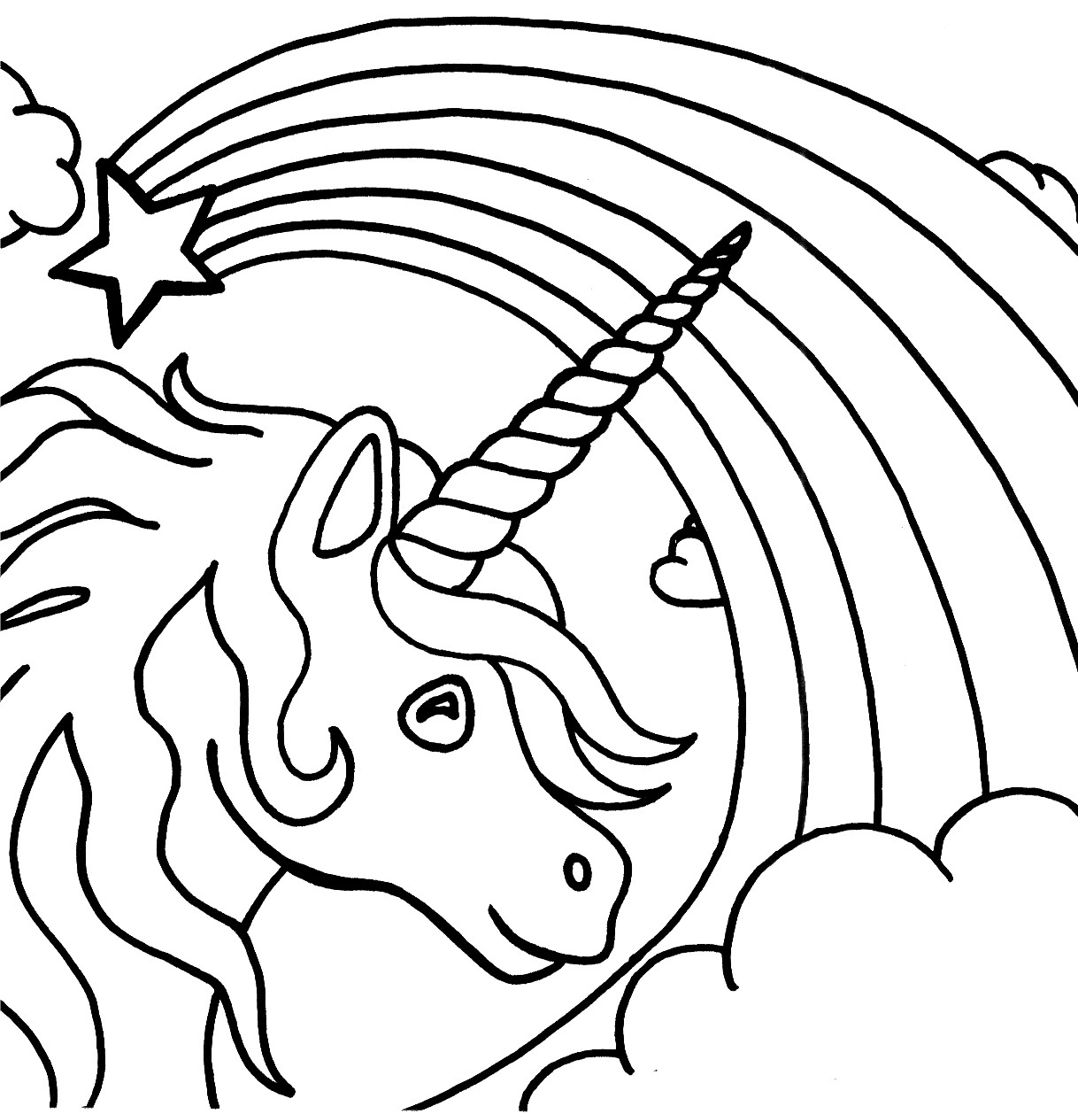 Coloring Paper For Kids
 Free Printable Unicorn Coloring Pages For Kids
