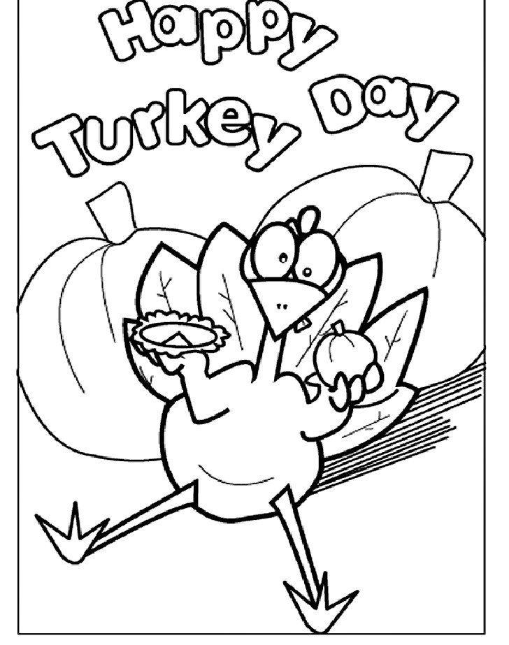 Coloring Printables For Kids
 Turkey coloring pages for kids