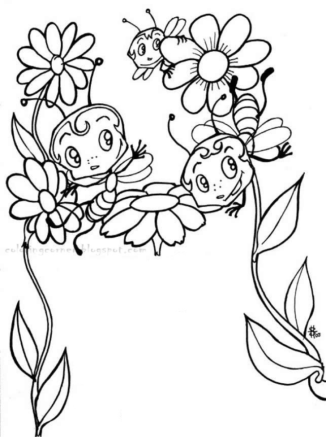 Coloring Sheet Printables
 Bees Coloring Pages