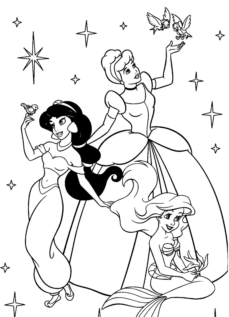 Coloring Sheets For Girls
 Disney Coloring Pages To Color