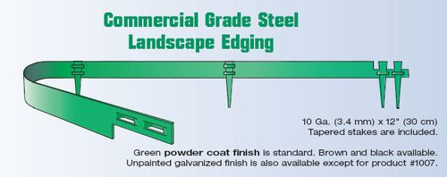 Commercial Grade Steel Landscape Edging
 Col met mercial Grade Steel Landscape Edging