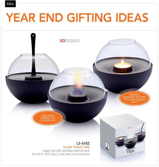 Company Christmas Gift Ideas
 Corporate Christmas Gift Ideas Vlam Table Fire