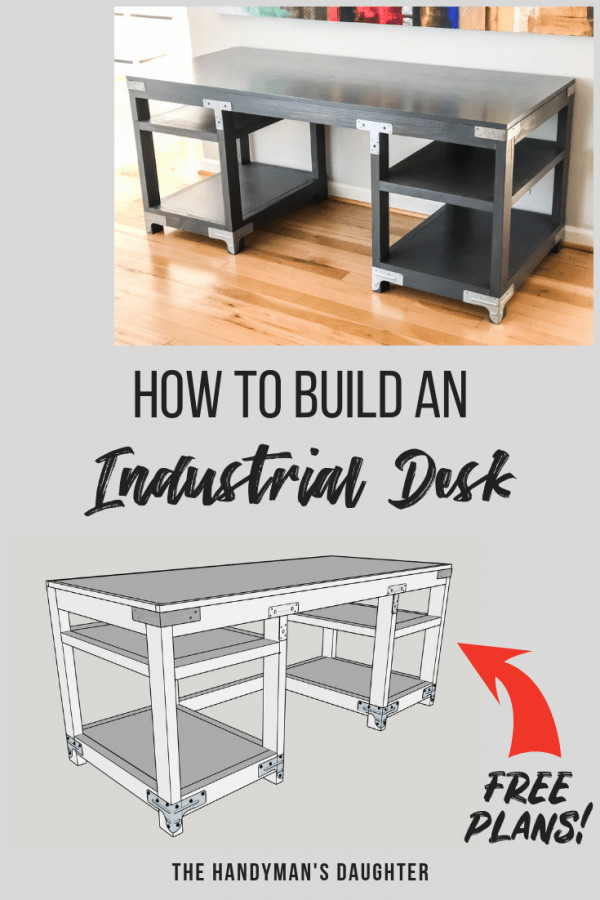 Computer Desk Plans DIY
 DIY Industrial puter Desk Plans and Tutorial The