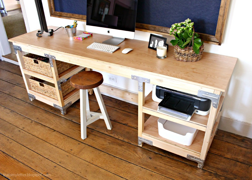 Computer Desk Plans DIY
 DIY How to Build a Workbench Style Custom Desk Building