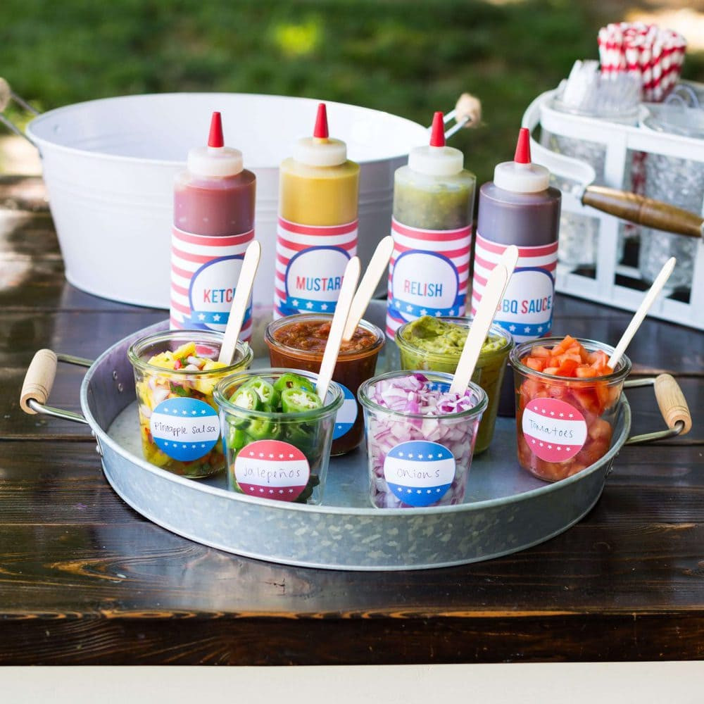 Condiments For Hot Dogs
 Hot Dog Toppings Bar for the 4th of July I Heart Nap Time