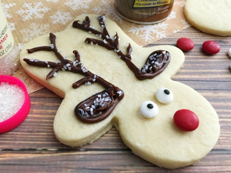 Cookie Cutter Sugar Cookies
 Rudolph Sugar Cookies Recipe Using a Gingerbread Man