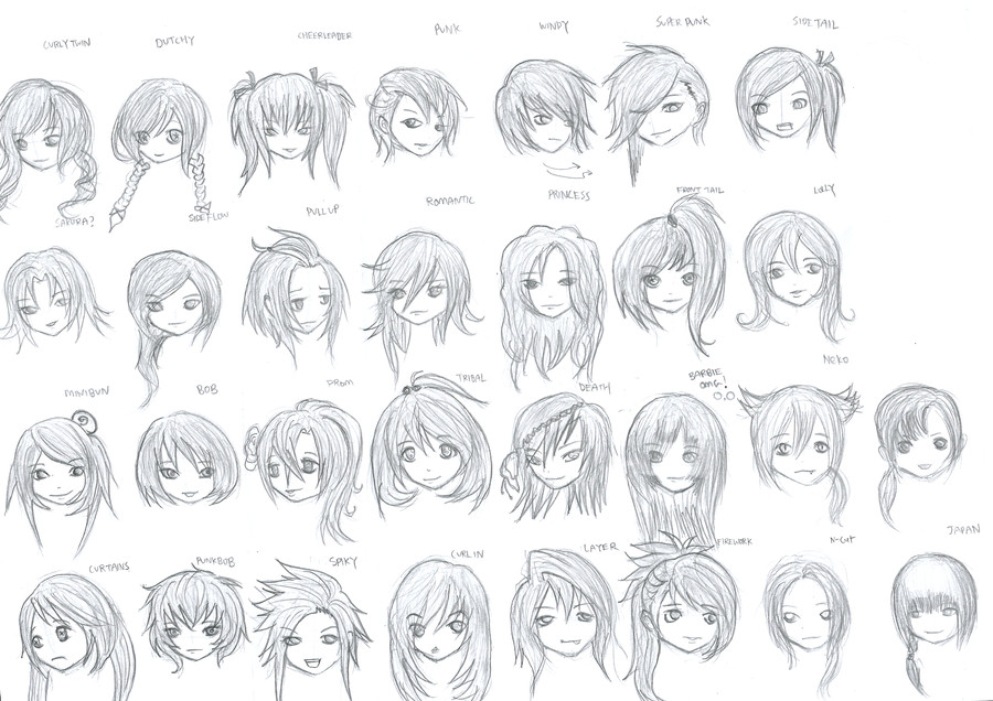 Cool Anime Hairstyles
 Hairstyles for Girls by Marcusqwj on DeviantArt