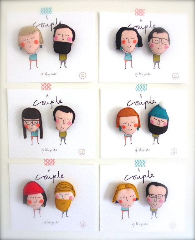 Cool Gift Ideas For Couples
 Customized Couple Magnets