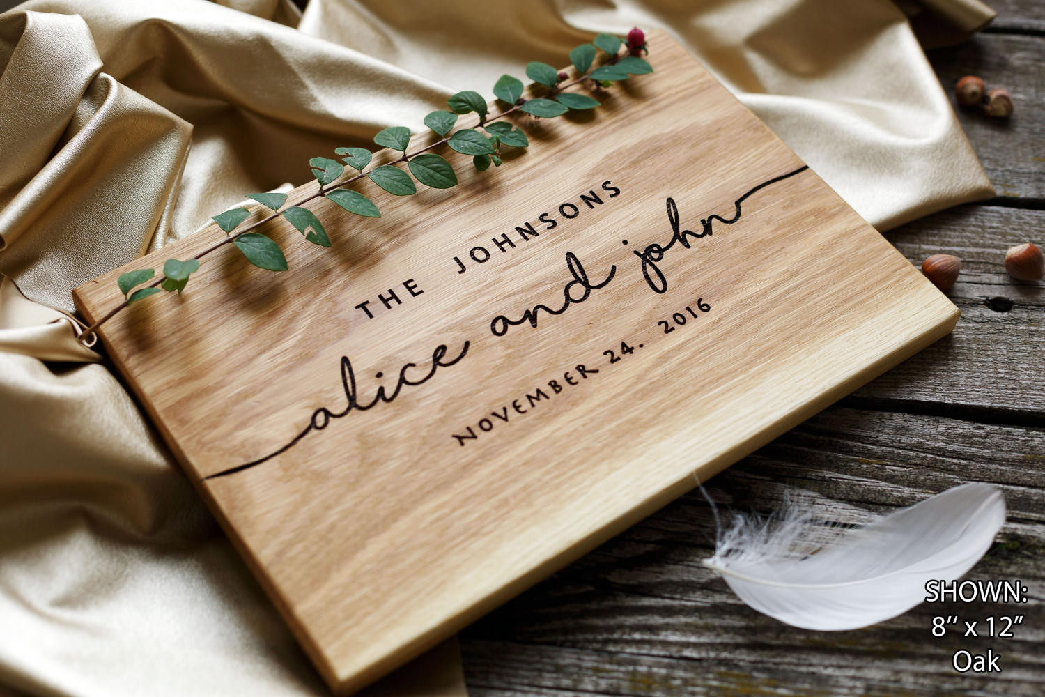 Cool Gift Ideas For Couples
 Wedding Gift Personalized Cutting Board Gift for couple Unique