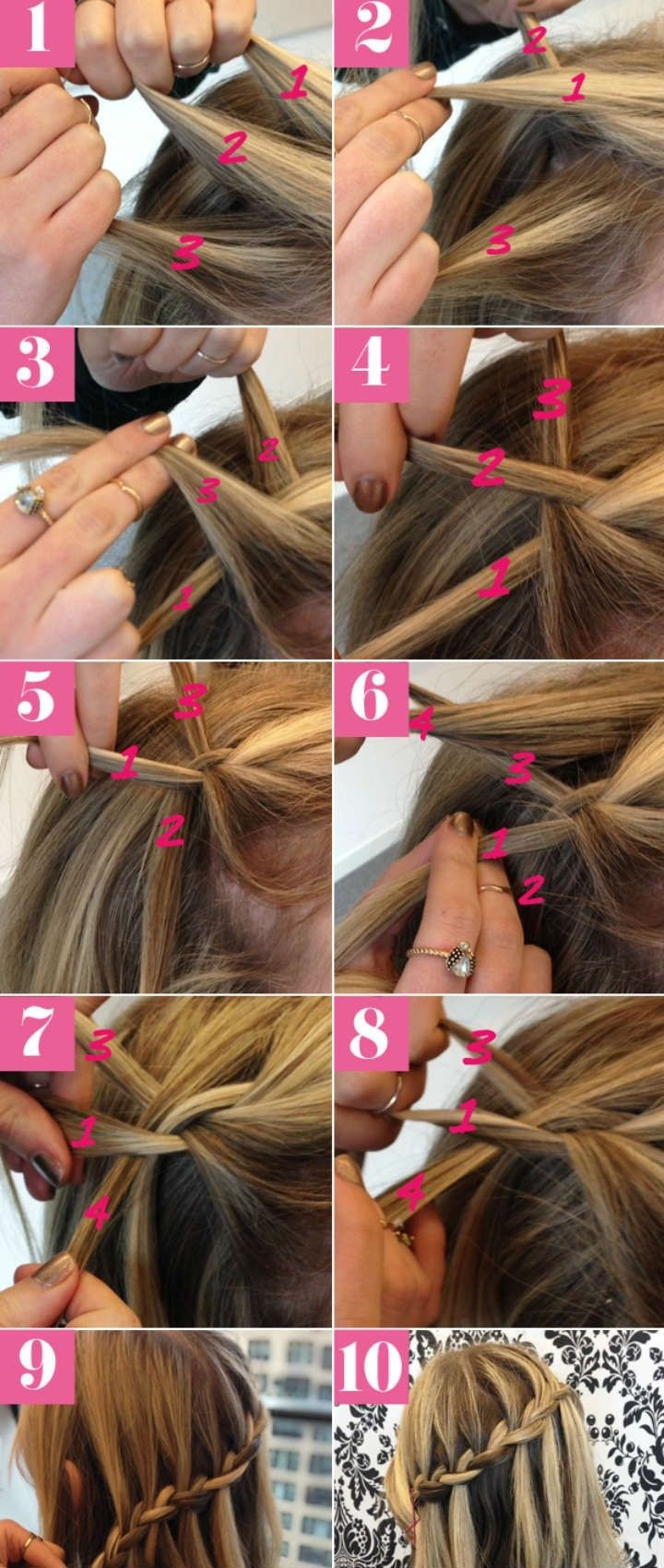 Cool Hairstyles Step By Step
 10 Best Waterfall Braids Hairstyle Ideas for Long Hair
