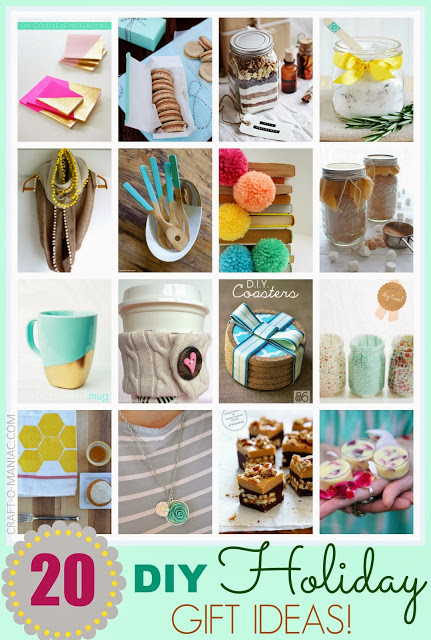 Cool Holiday Gift Ideas
 Top 20 DIY Holiday Gift Ideas