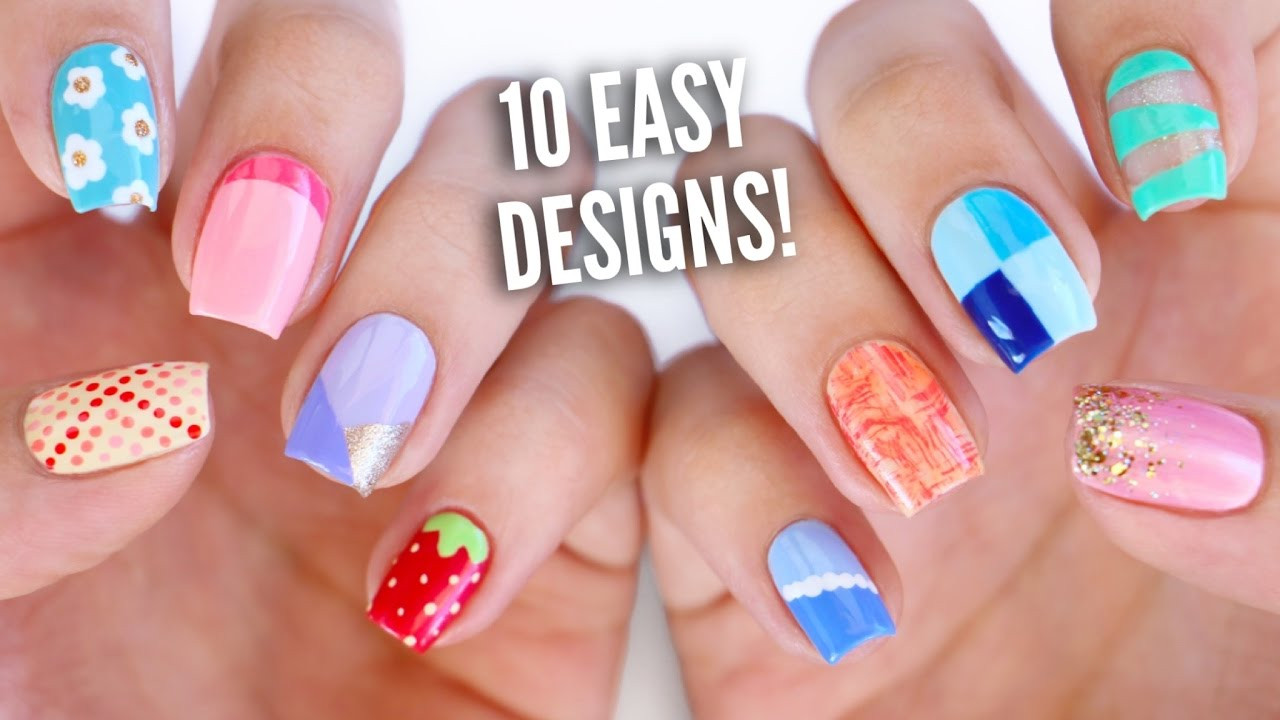 Cool Nail Designs Ideas
 10 Easy Nail Art Designs for Beginners The Ultimate Guide
