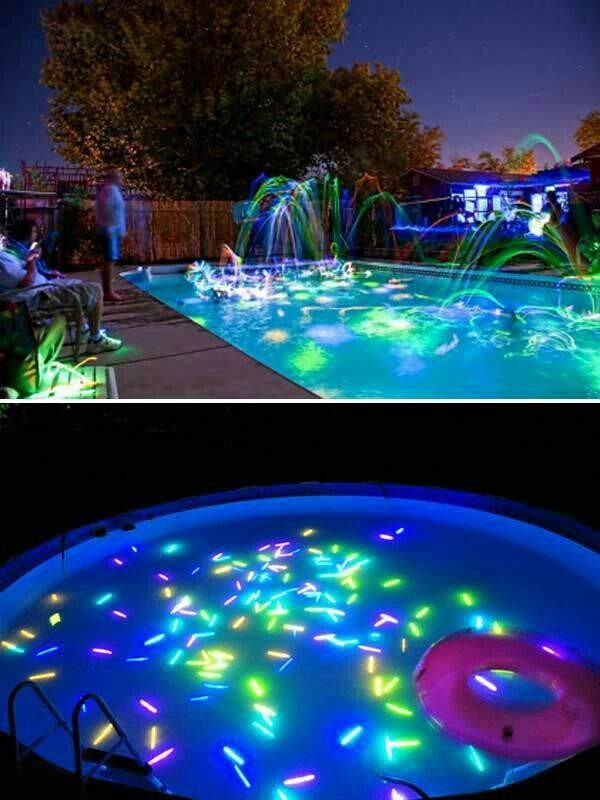Cool Pool Party Ideas
 Cool and fun way to illuminate a nighttime pool party