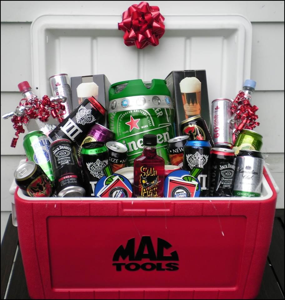 Cooler Gift Basket Ideas
 Raffle Cooler bought a $100 worth of booze made a cool