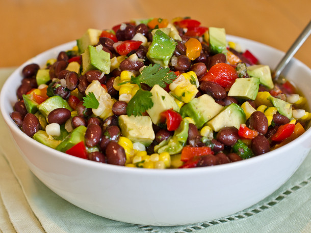 Corn And Black Bean Salad
 Black Bean Corn and Red Pepper Salad with Lime Cilantro