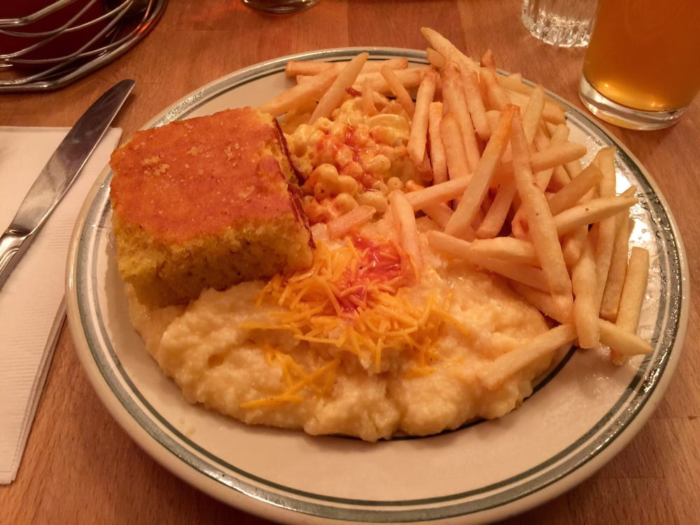 Cornbread Mac And Cheese
 Super Bowl Choice of 3 sides and cornbread biscuit Mac