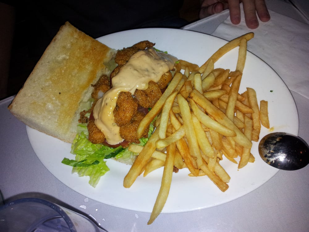 Cornmeal Fried Shrimp
 Cornmeal fried Shrimp Po Boy with chipotle remoulade on