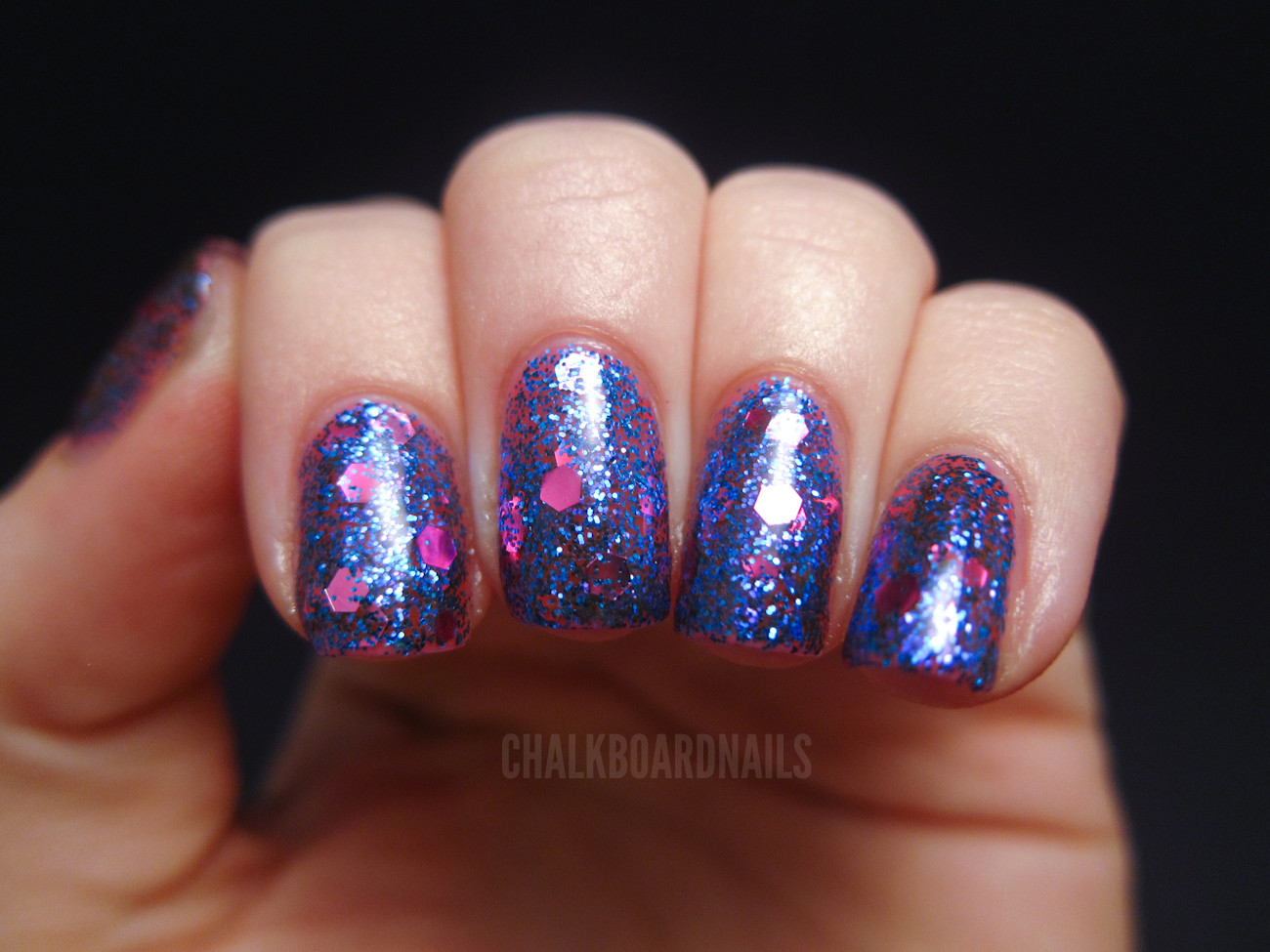 Cotton Candy Nail Designs
 Lacquistry Cotton Candy Chalkboard Nails