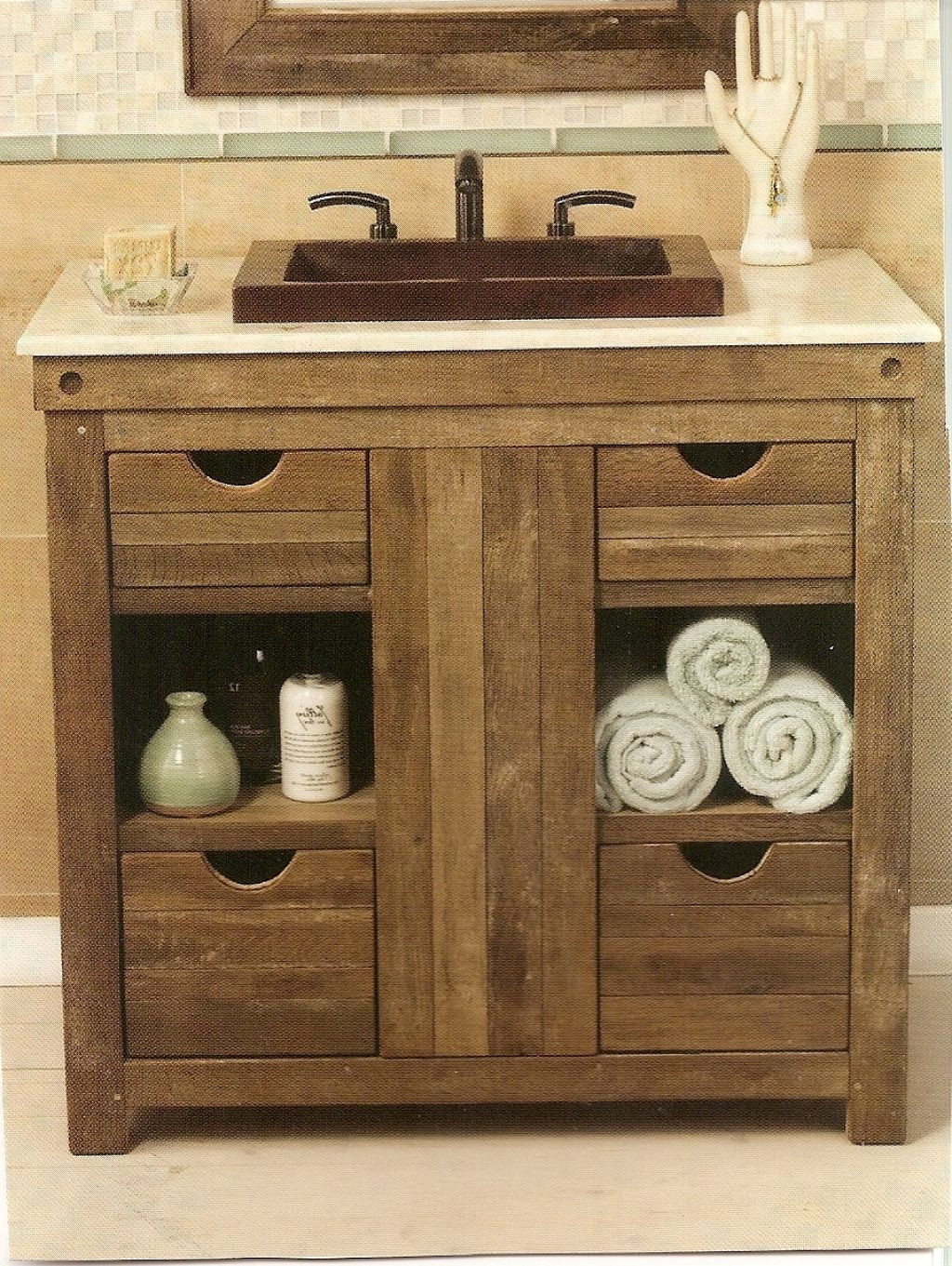 Country Bathroom Sinks
 25 Incredible Vanities For Small Bathrooms With Examples
