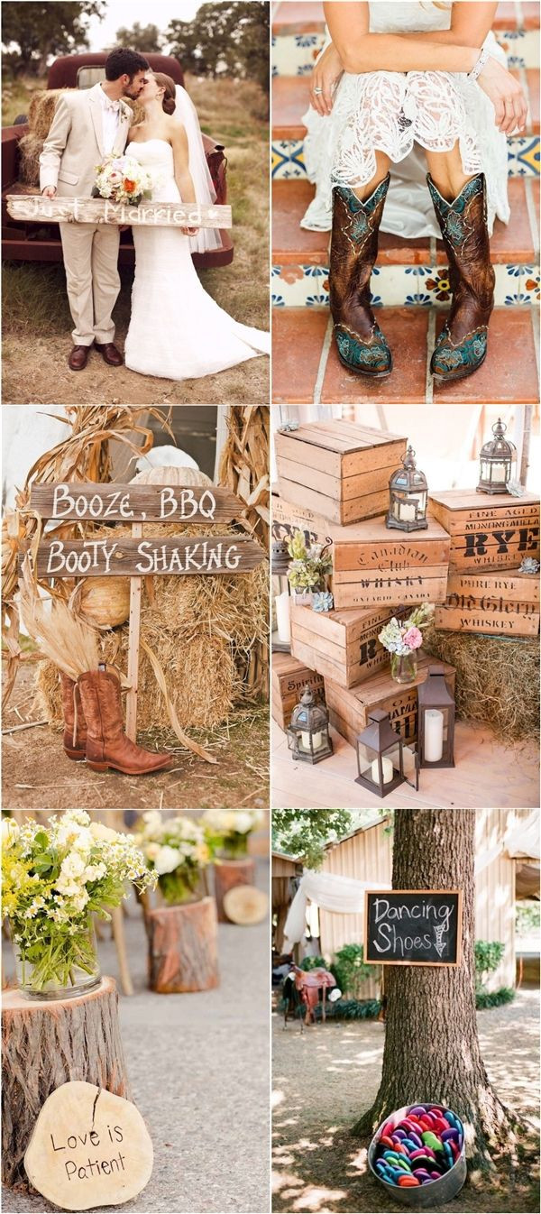 Country Themed Wedding Ideas
 410 best images about Country Western Weddings on