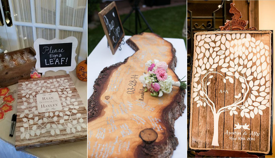 Country Wedding Guest Book Ideas
 15 Wood Wedding Guest Books You ll Love