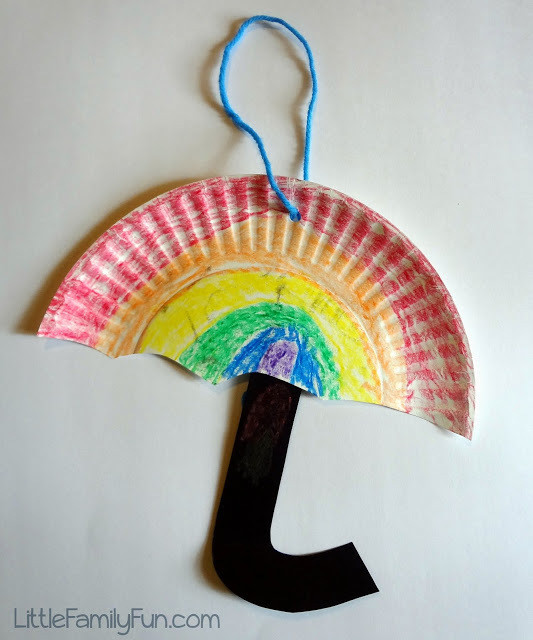 Craft Activities For Toddlers
 Paper Plate Umbrellas