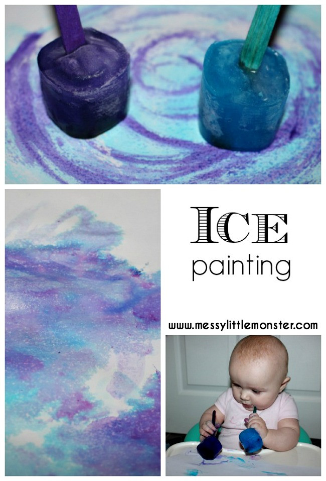 Craft Activities For Toddlers
 Taste Safe Ice Painting a fun painting idea for toddlers