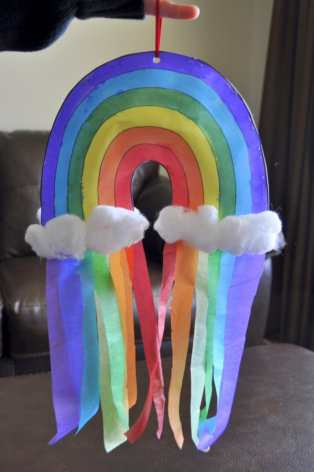 Craft Activity For Preschool
 Double sided Rainbow Windsock Craft She s Crafty