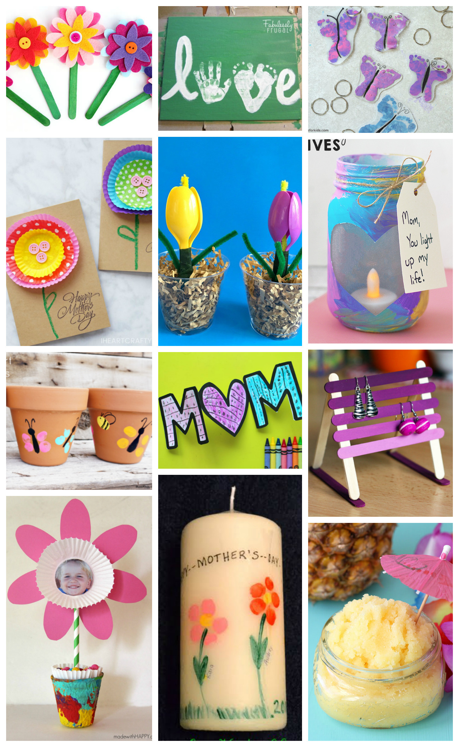 Craft Gift Ideas For Mom
 Easy Mother s Day Crafts for Kids Happiness is Homemade