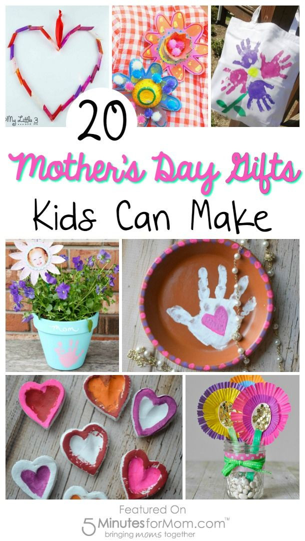 Craft Gift Ideas For Mom
 20 Mother s Day Gifts Kids Can Make