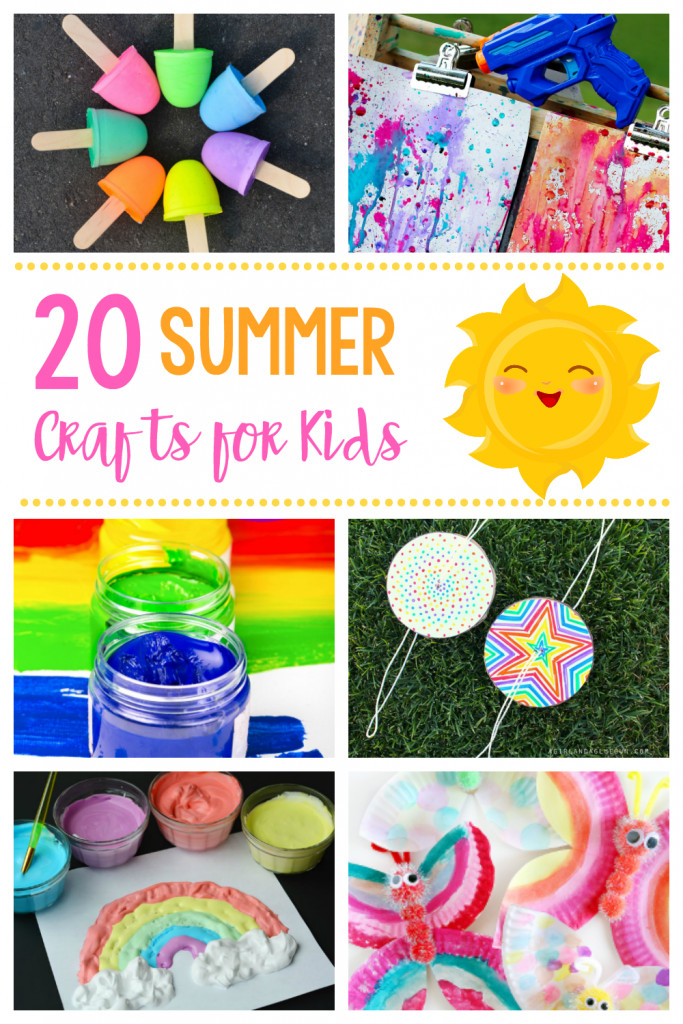 Craft Ideas For Children
 20 Simple & Fun Summer Crafts for Kids