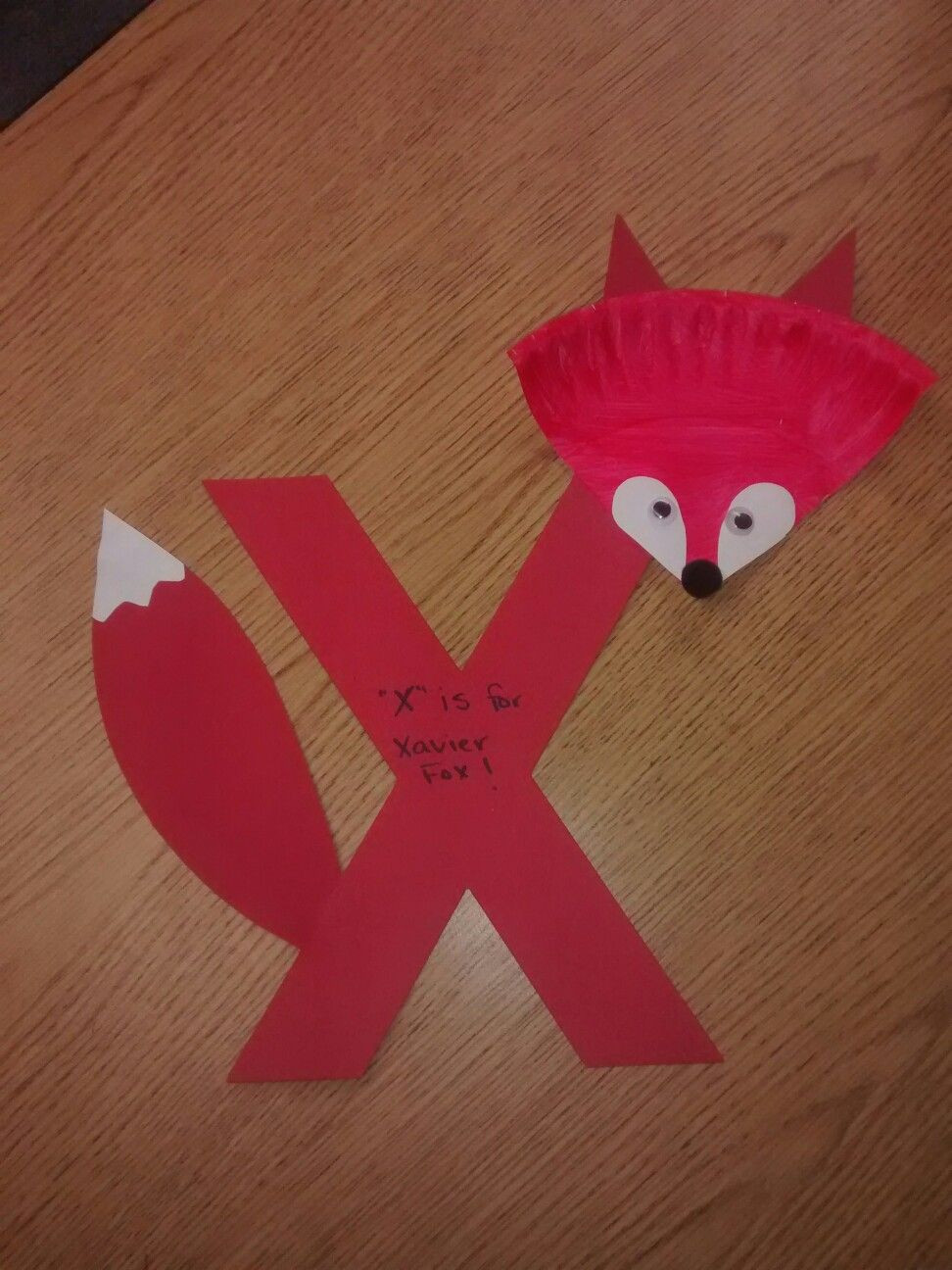 Craft Ideas For Preschool
 X is for Xavier Fox