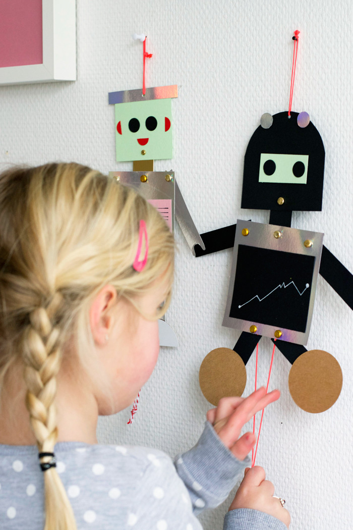 Crafts To Make For Kids
 Project 178 DIY Robot puppets