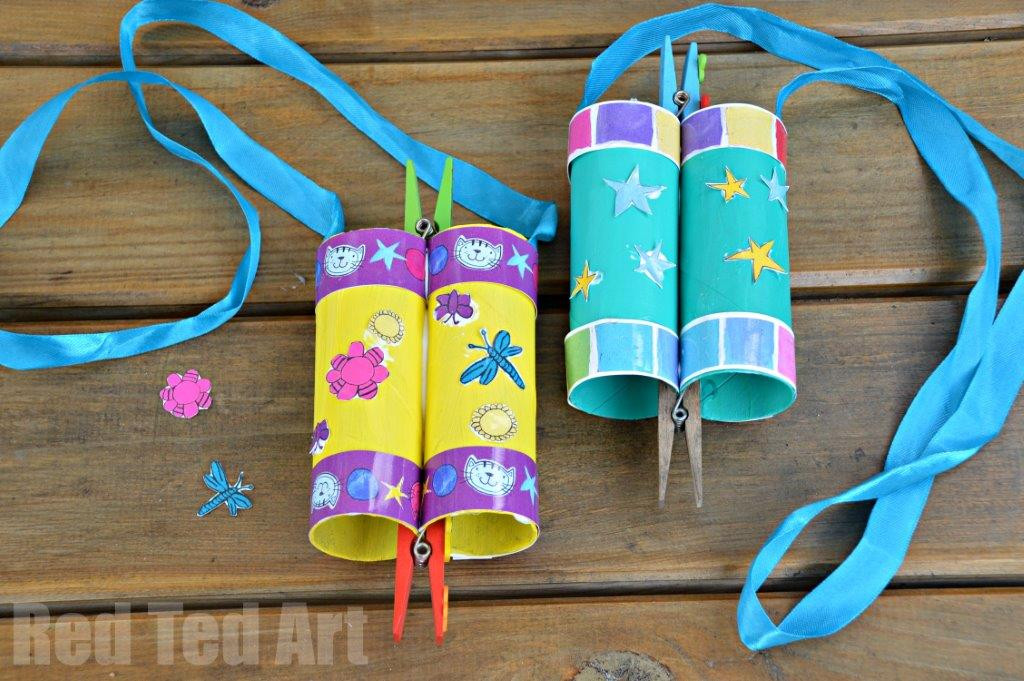Crafts To Make For Kids
 TP Roll Binoculars with Poppy Cat Red Ted Art s Blog