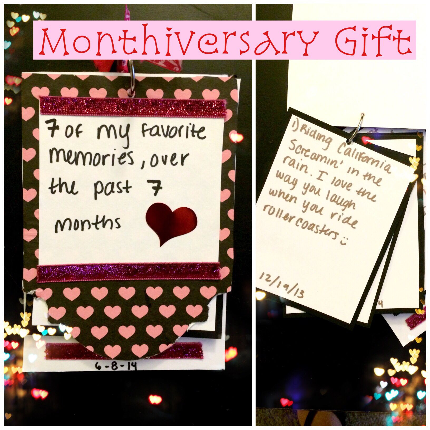 Crafty Gift Ideas For Boyfriend
 Monthiversary Gift