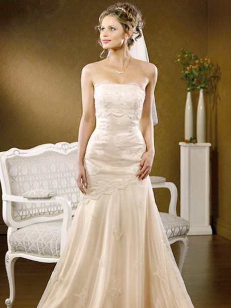 Cream Wedding Dresses
 Cream lace wedding dresses