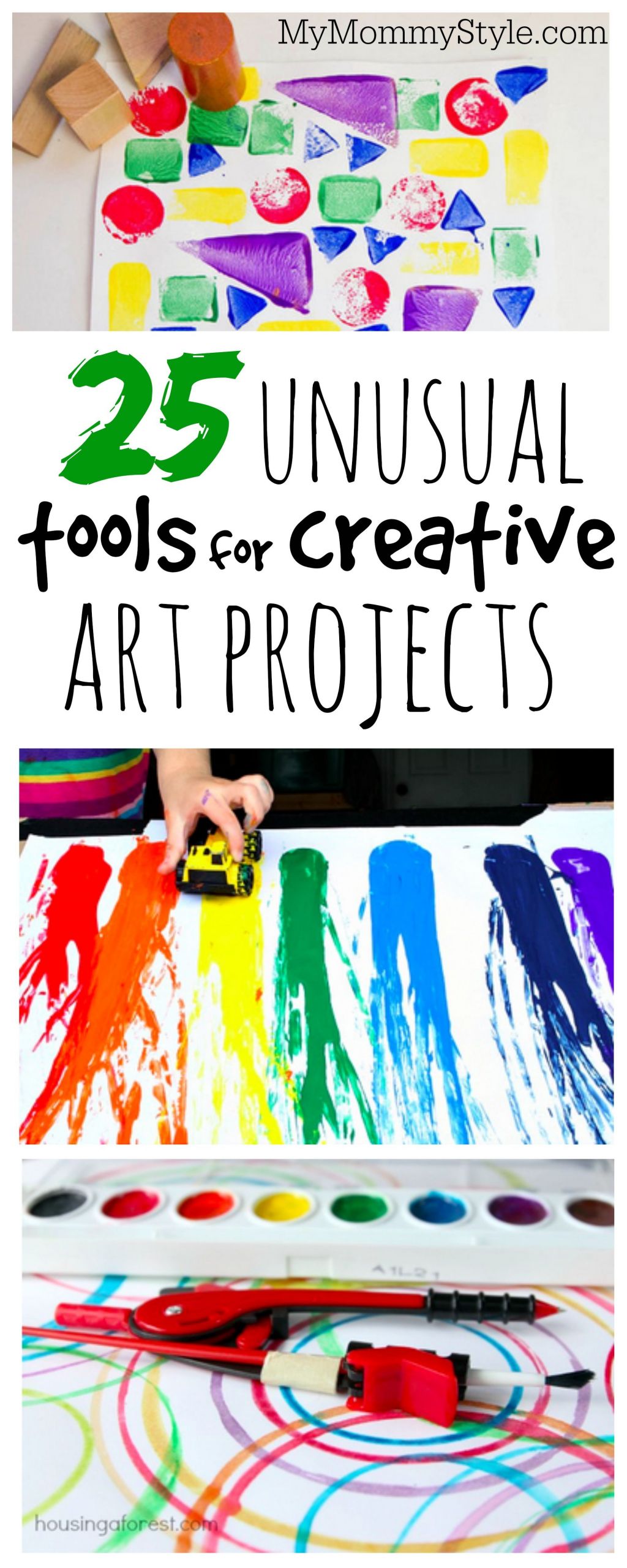 Creative Art For Toddlers
 25 Unusual Tools for Creative Art Projects