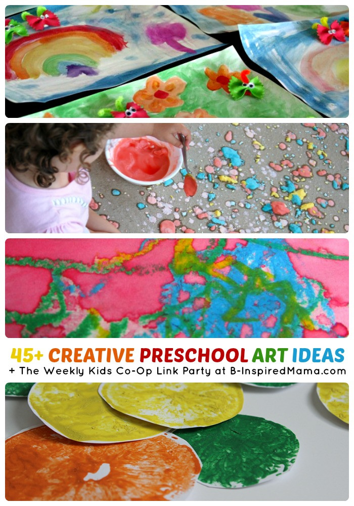 Creative Art Ideas For Preschoolers
 45 Creative Preschool Art Ideas The Kids Co Op Link Party