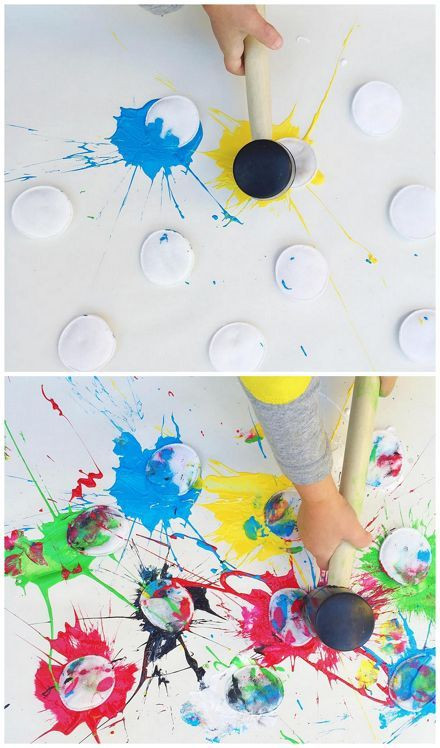 Creative Art Ideas For Preschoolers
 Paint Splat Art Activity For Kids
