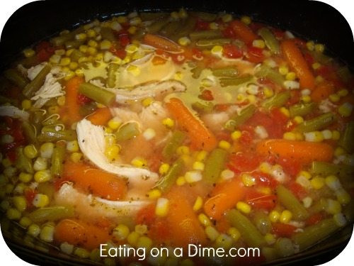 Crockpot Chicken And Vegetable Soup
 Crockpot Chicken and Ve able Soup Eating on a Dime