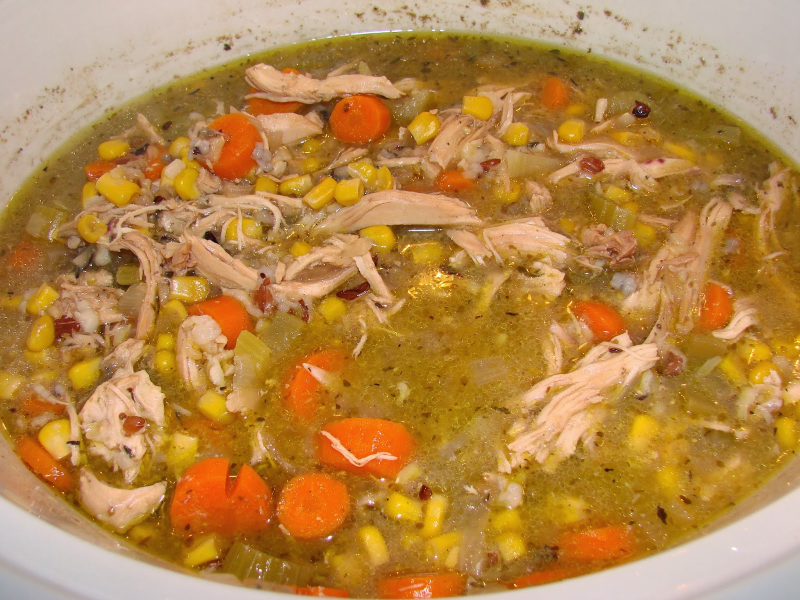 Crockpot Chicken And Vegetable Soup
 Granola Family Crock Pot Chicken Ve able & Wild Rice Soup