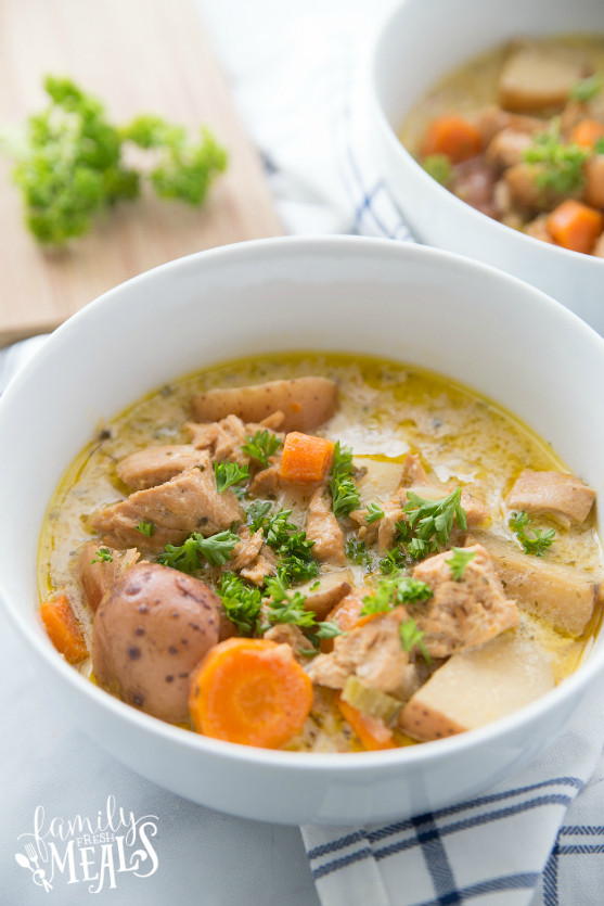 Crockpot Chicken And Vegetable Soup
 Creamy Crockpot Chicken Ve able Soup Family Fresh Meals