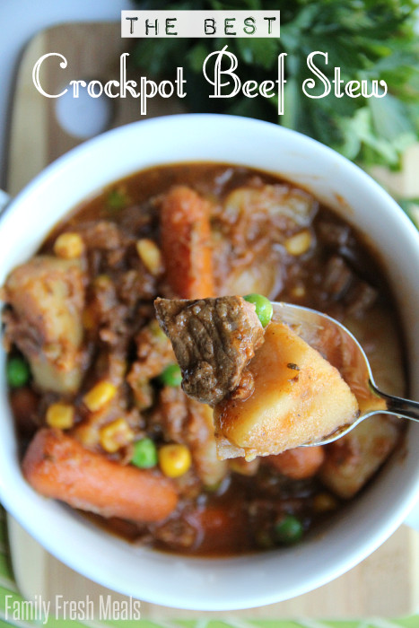 Crockpot Recipe For Beef Stew
 The Best Crockpot Beef Stew Family Fresh Meals