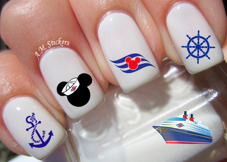 Cruise Nail Art
 35 Disney Cruise Nail Decals