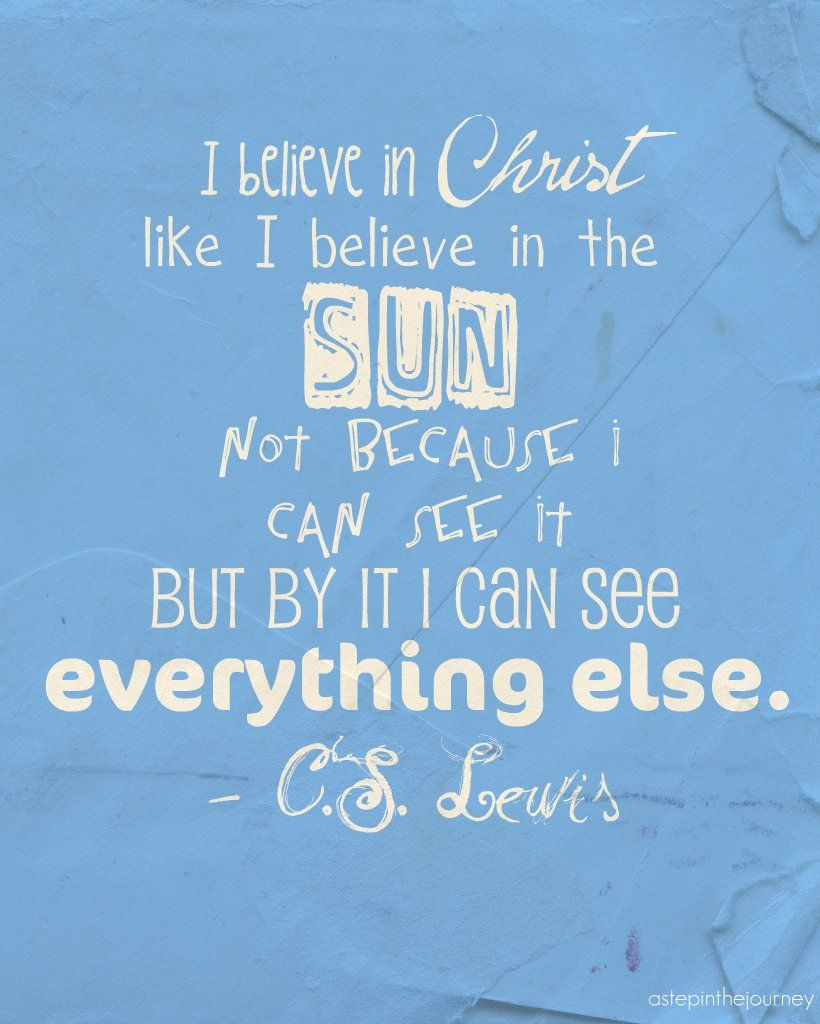 Cs Lewis Easter Quotes
 cs lewis quotes about easter I Believe in Christ